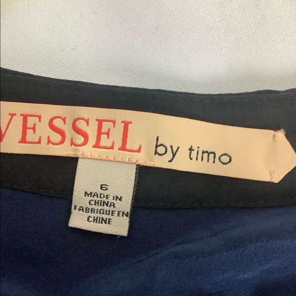 VESSEL By timo Maxi Dress w/ black Cap Sleeves - Picture 3 of 7